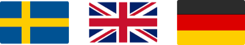 Sessions in Swedish, English and German